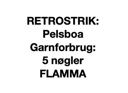 Gör själv gratis mönster #277 Stickad pälsboa