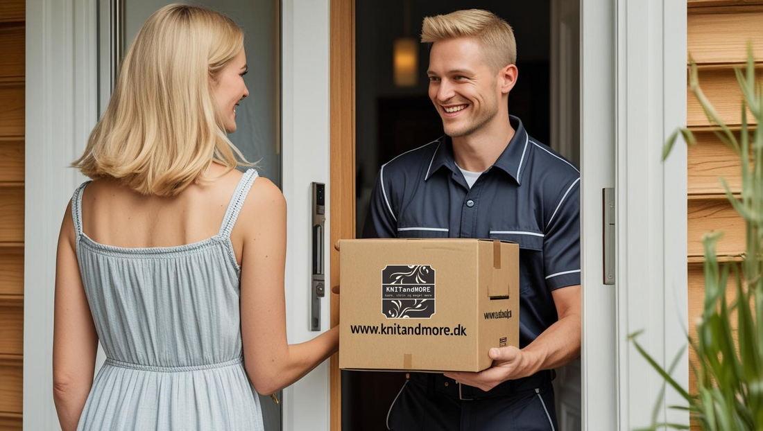 Nyhed hos KNITANDMORE: GRATIS Udbringning Samme åbningsdag!