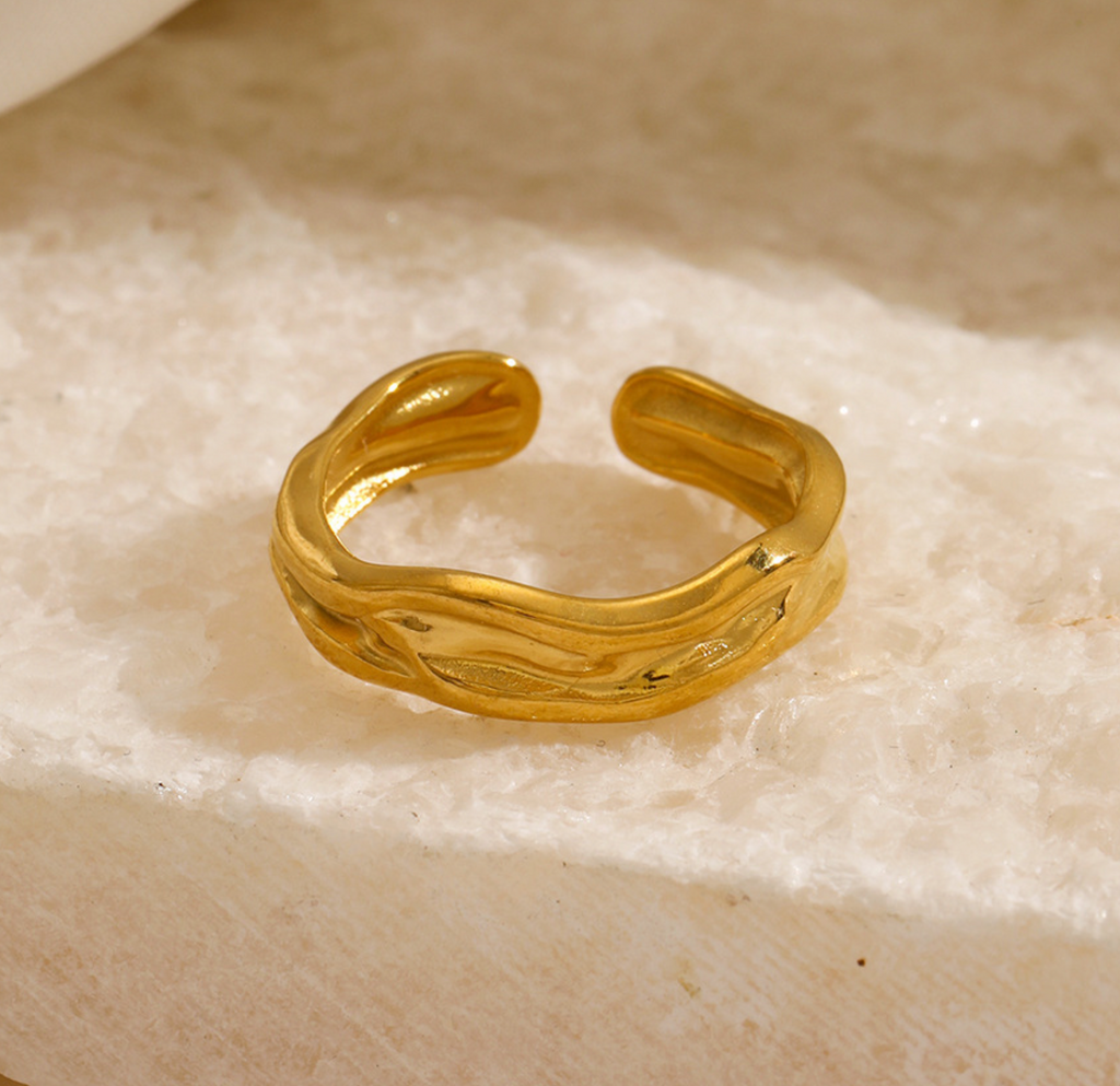 Åben ring i stål