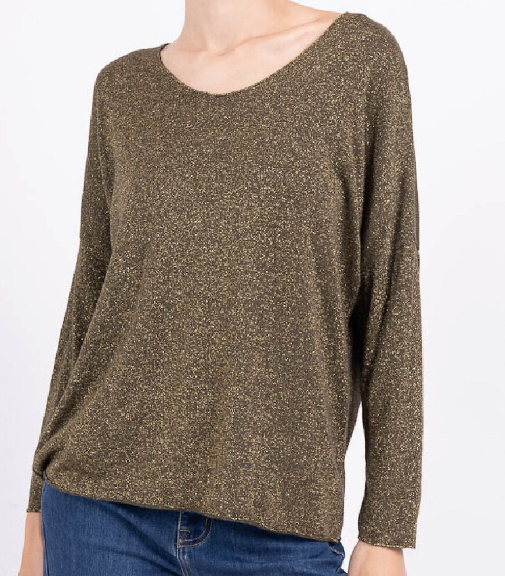Shiny strikket bluse