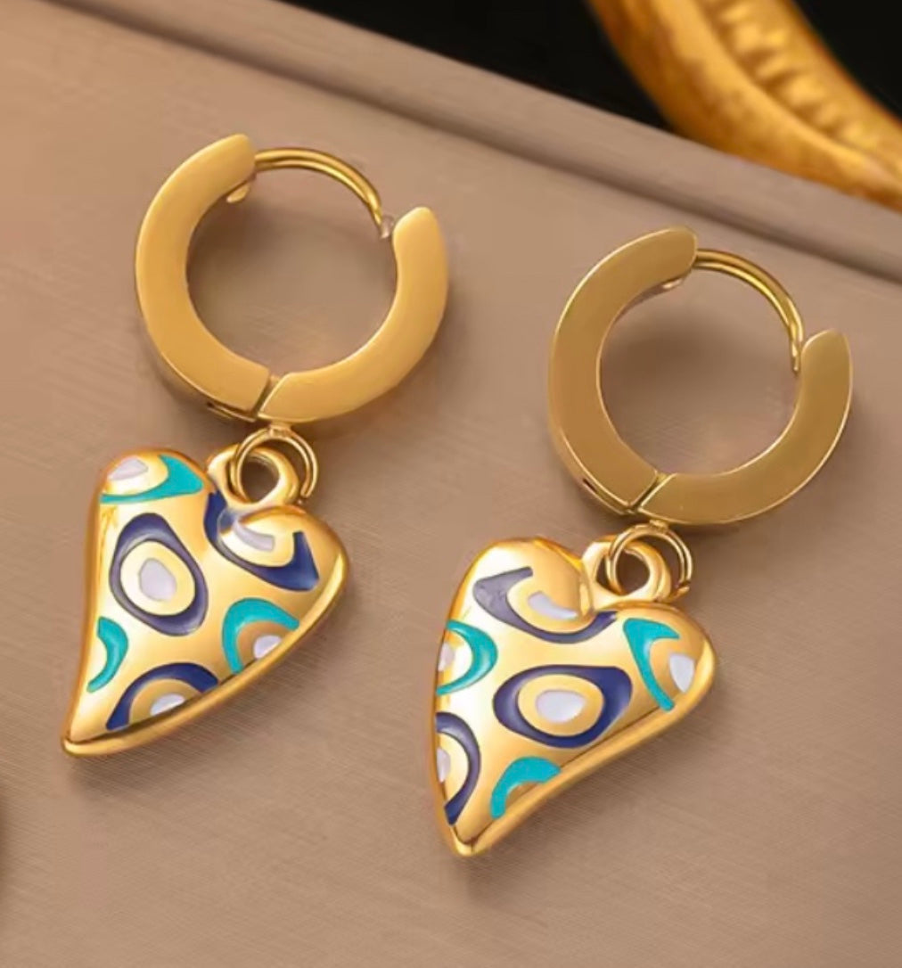 18 k forgyldt ørering