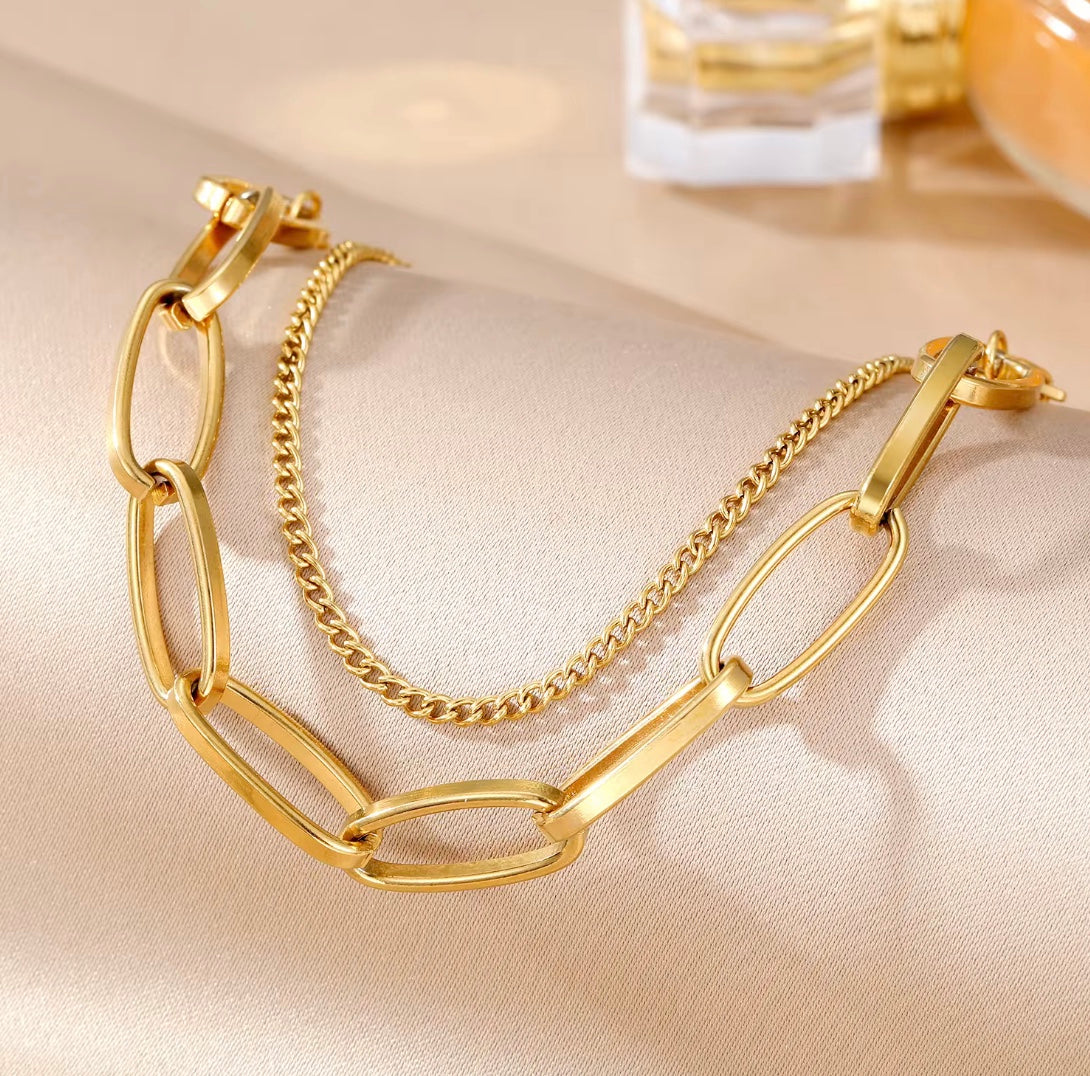 Armbånd 18 karat forgyldt