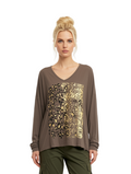 Bluse med print