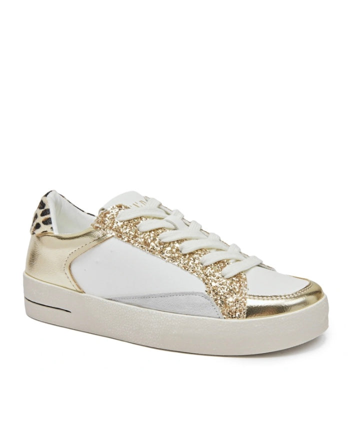 Sneakers med guld