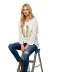 Bluse med print