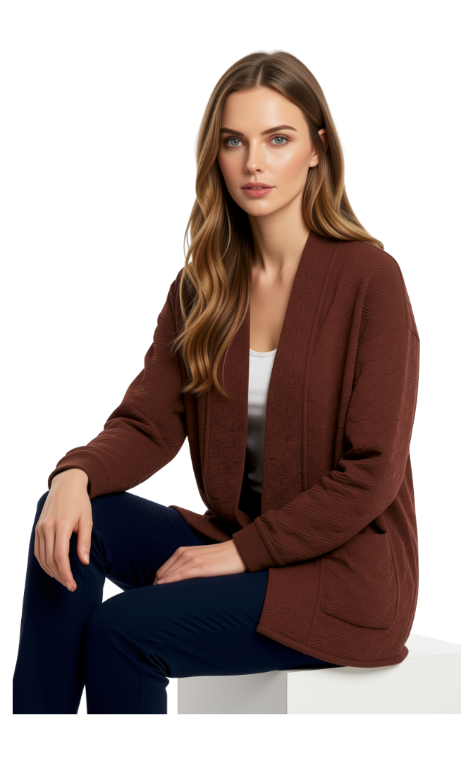Cardigan med struktur