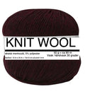 KNIT WOOL från Knitandmore PINOT NOIR