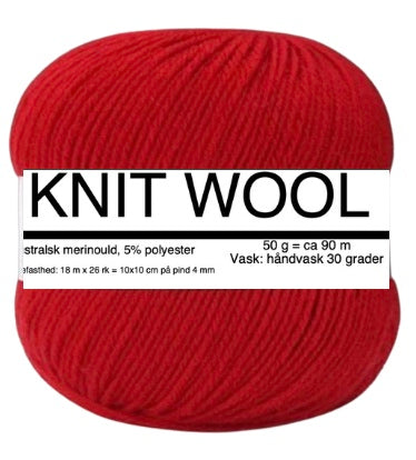 KNIT WOOL från Knitandmore POPPY