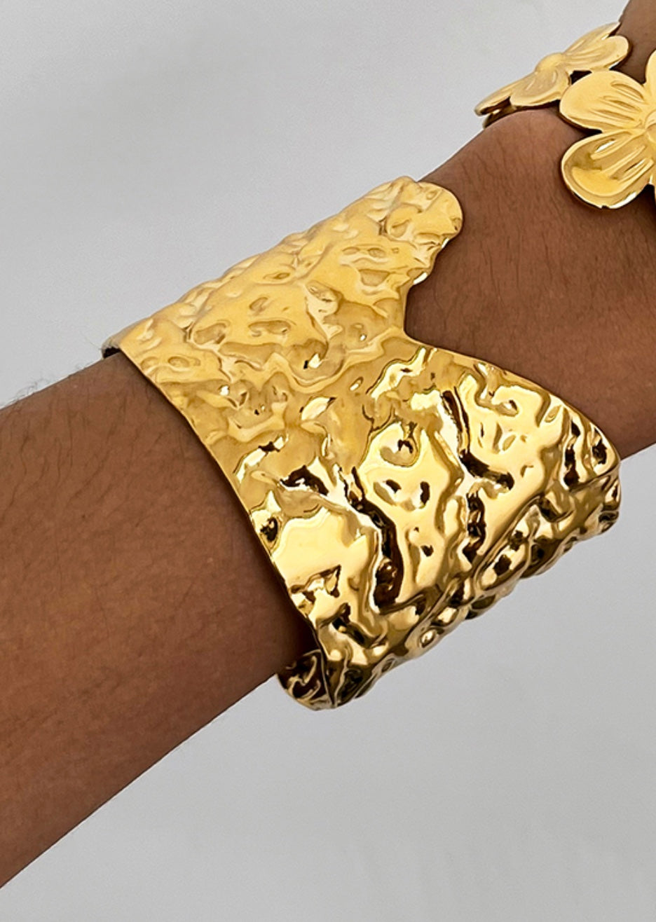 18 karat forgyldt armbånd i stål