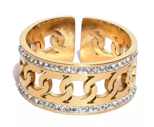 Åben ring i stål