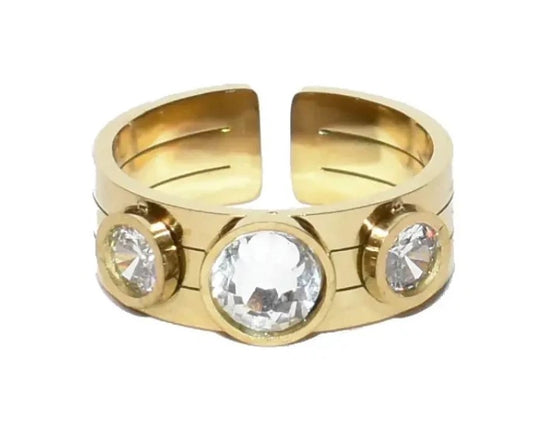 Åben ring i stål