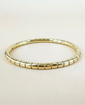 18 karat forgyldt bangle I stål