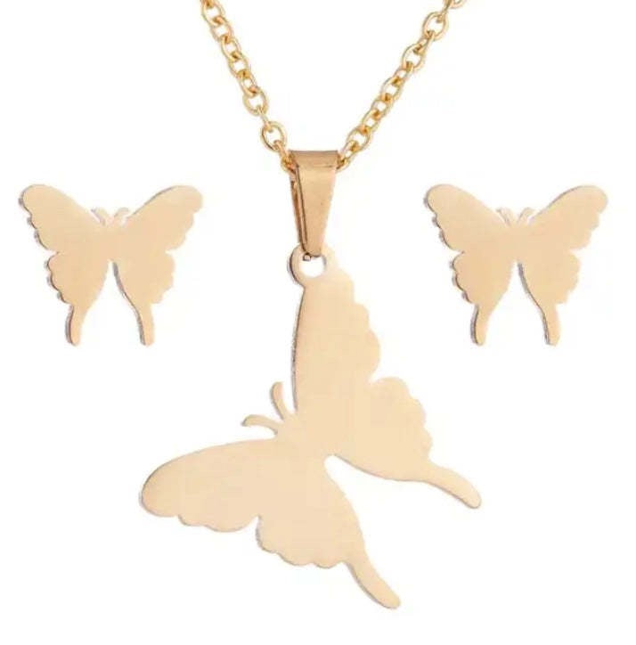 Set med halsband och örhängen