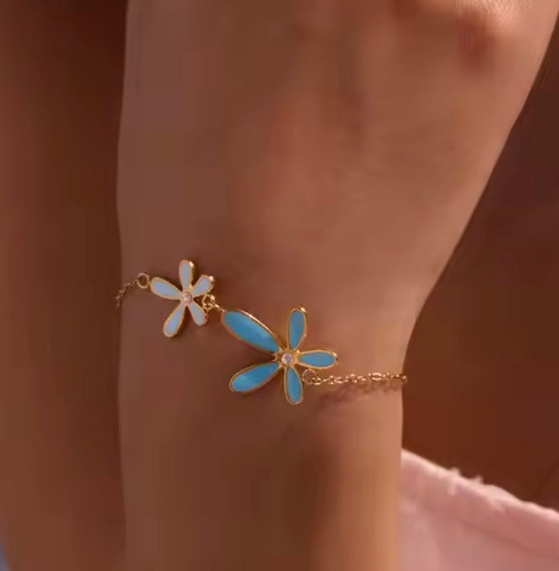 18 karat forgyldt armbånd/halskæde eller som sæt