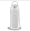 Vattenflaska/termoflaska i stål med strass 0,5 liter