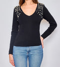 Bluse med perler