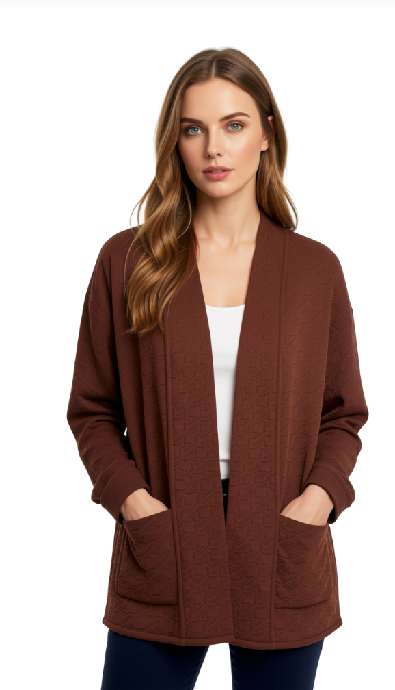 Cardigan med struktur