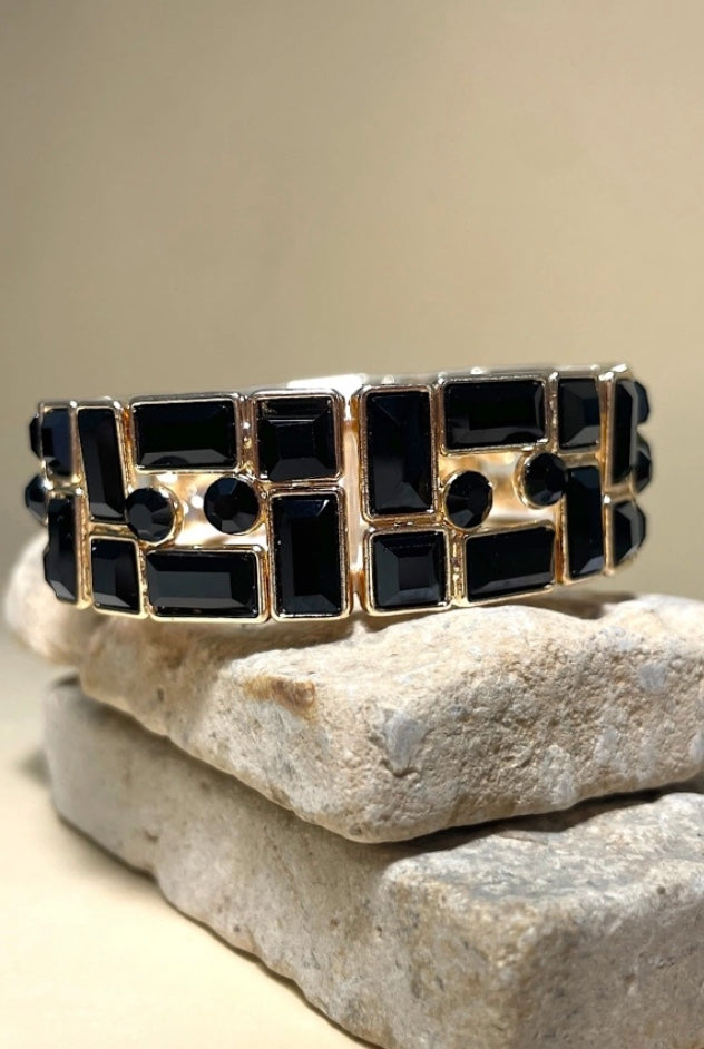 Statement armbånd med rhinsten