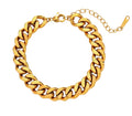 Lænke armbånd 18 karat forgyldt