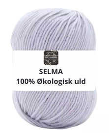 SELMA ekologiskt 100% ullgarn, ljus lila