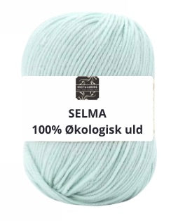 SELMA ekologiskt 100% ullgarn, isblått