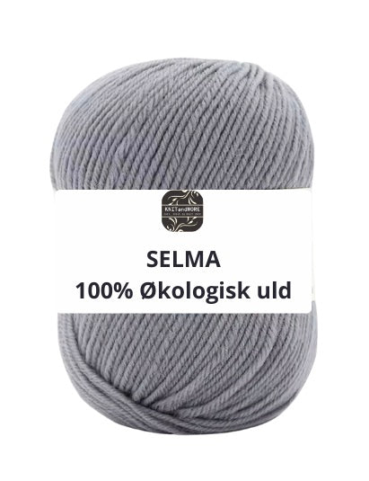 SELMA ekologiskt 100% ullgarn, sten