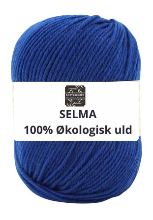 SELMA ekologiskt 100% ullgarn, briljant blått