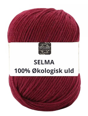 SELMA økologisk 100% uldgarn, pinot noir