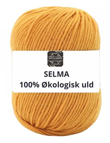 SELMA ekologiskt 100% ullgarn, mandarin