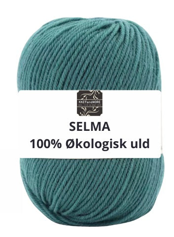 SELMA ekologiskt 100% ullgarn, smaragd