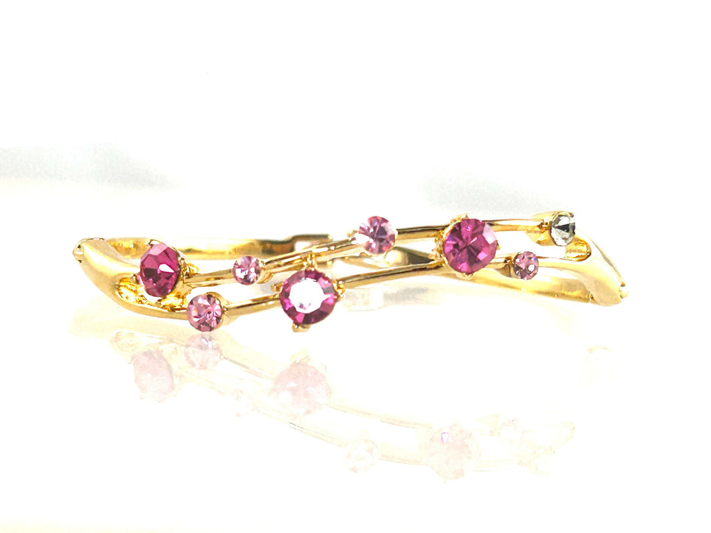 Armbånd med pink sten