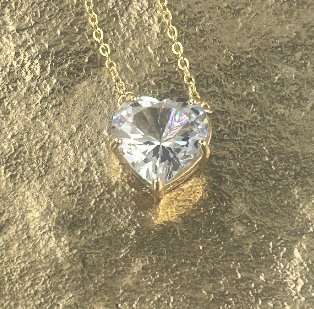 Halsband med klar zirkon