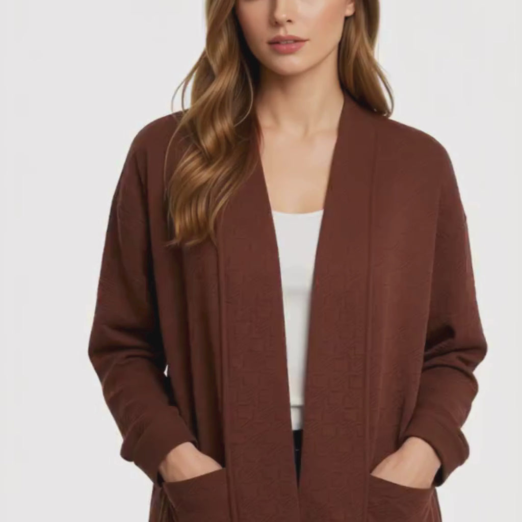 Cardigan med struktur