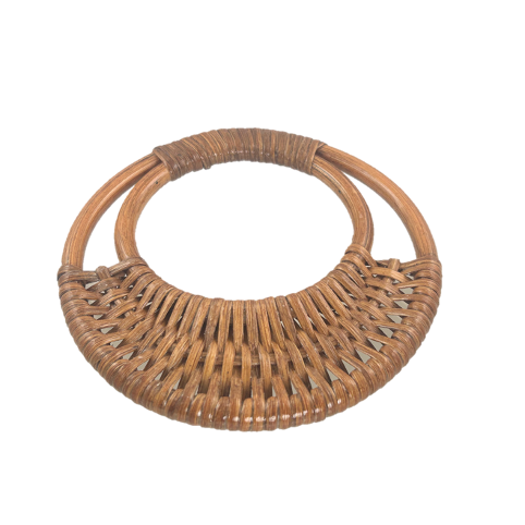 1 st äkta bambuhandtag Ø 15 cm, mörkt